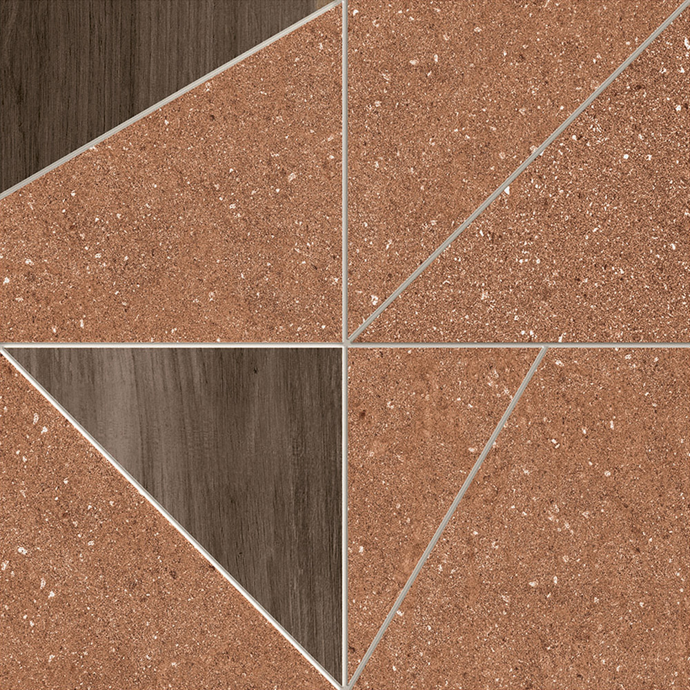 Grained Rust Tangram